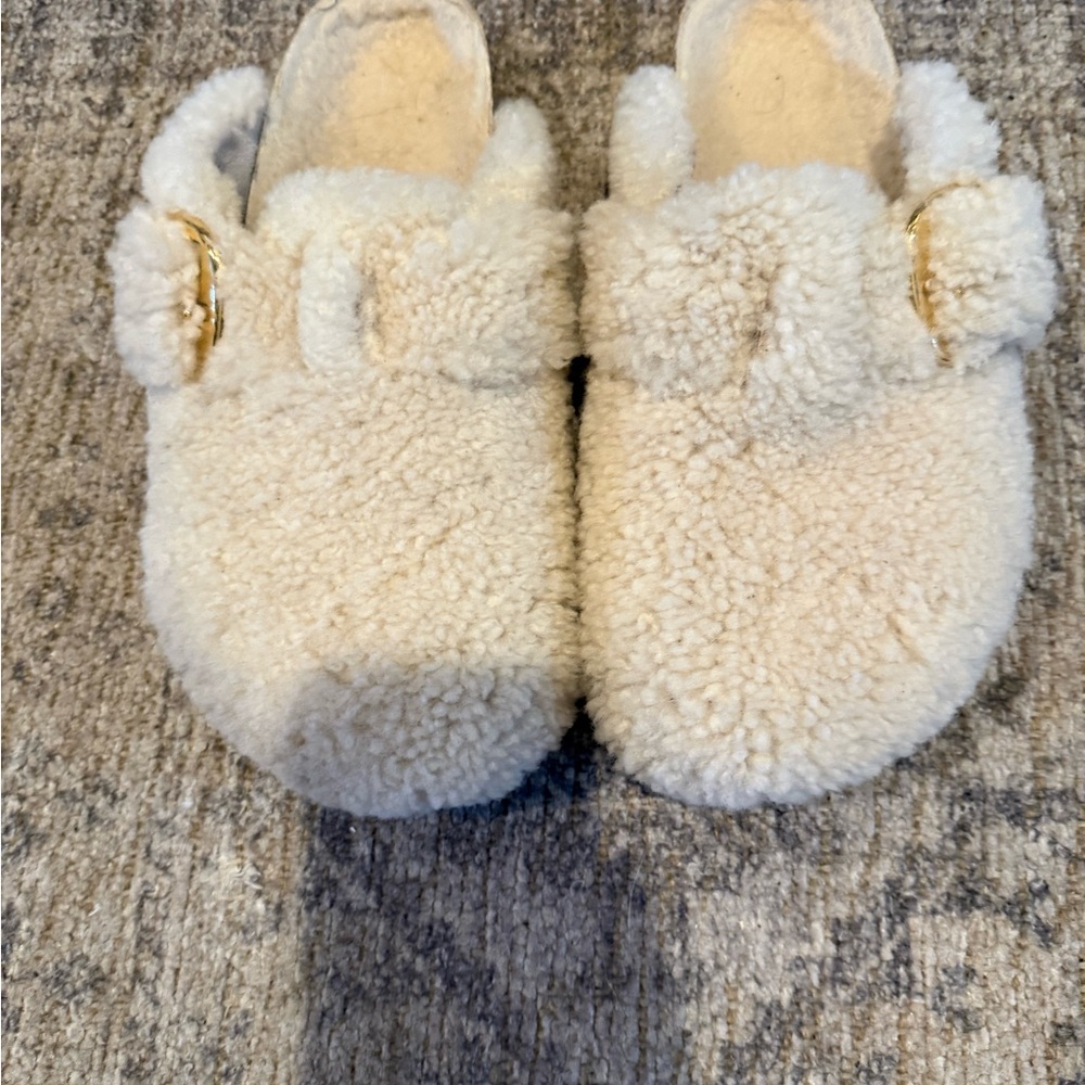 Birkenstock Big Buckle Sherpa Mules